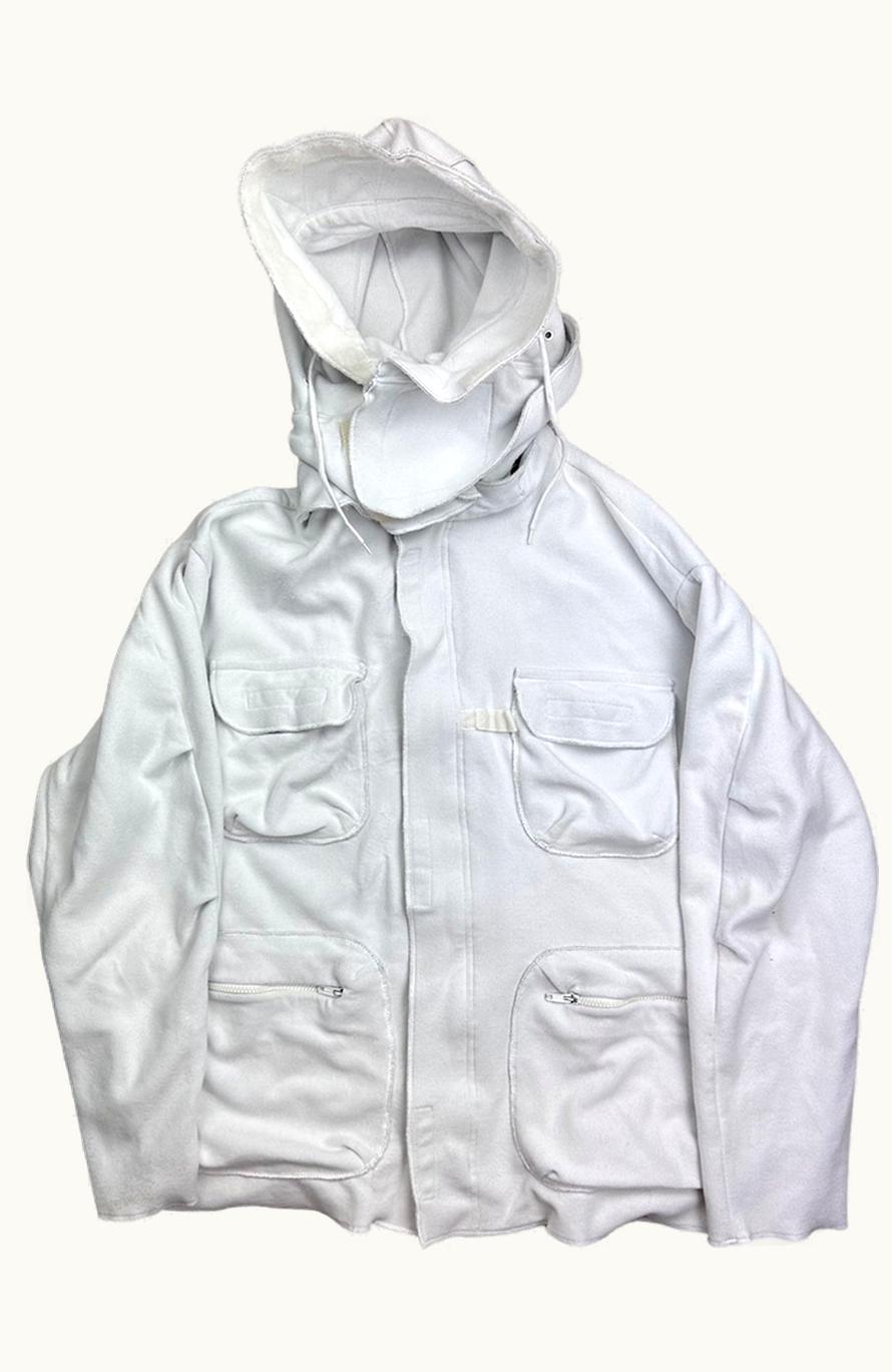 Helmut Lang Helmut Lang Bondage Fleece Jacket W / Adjustable Hood A/W 2000