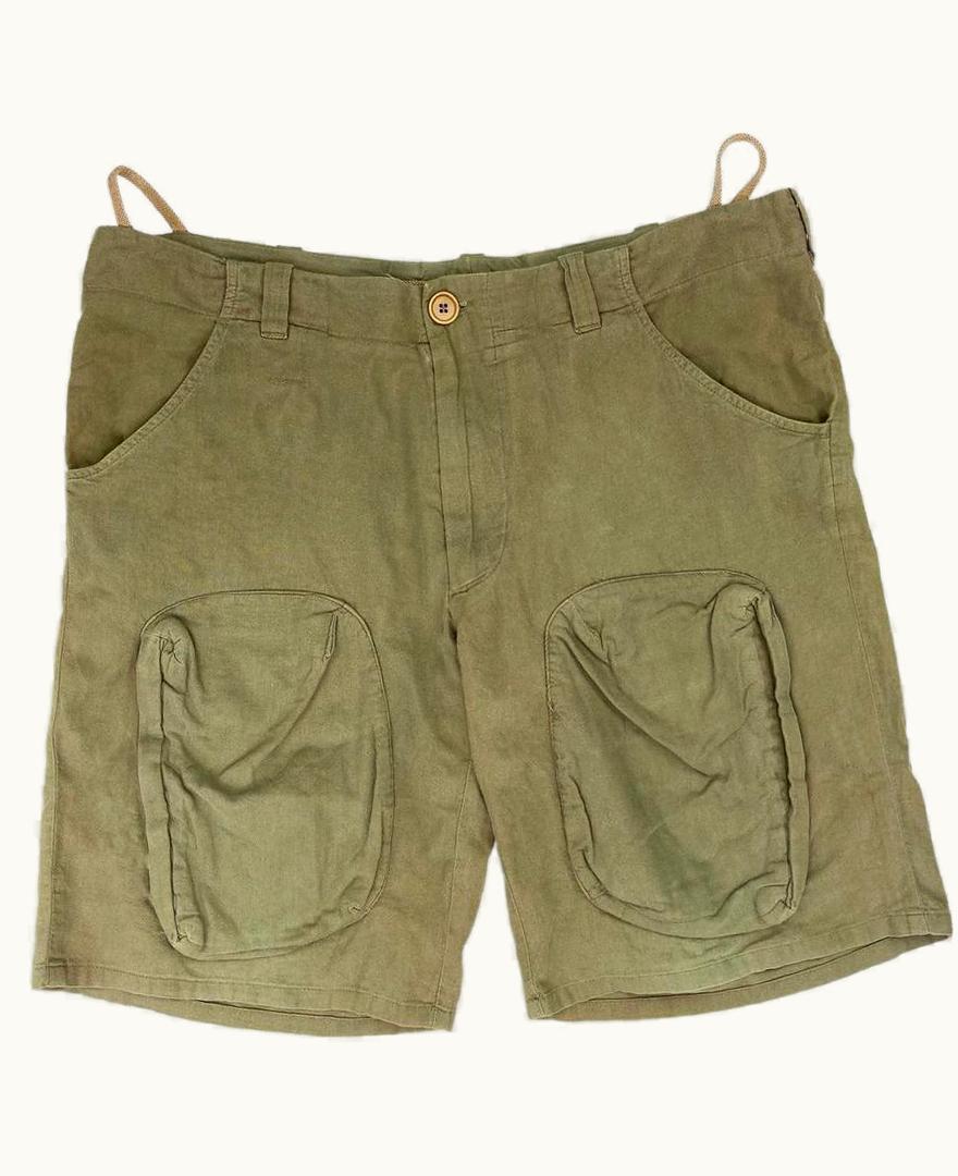 Helmut Lang Helmut Lang Aviation Flight Cargo Khaki Shorts S/S 2000