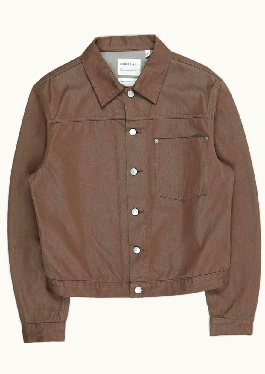 Helmut Lang Helmut Lang Raw Silk Denim Trucker Jacket S/S 2002