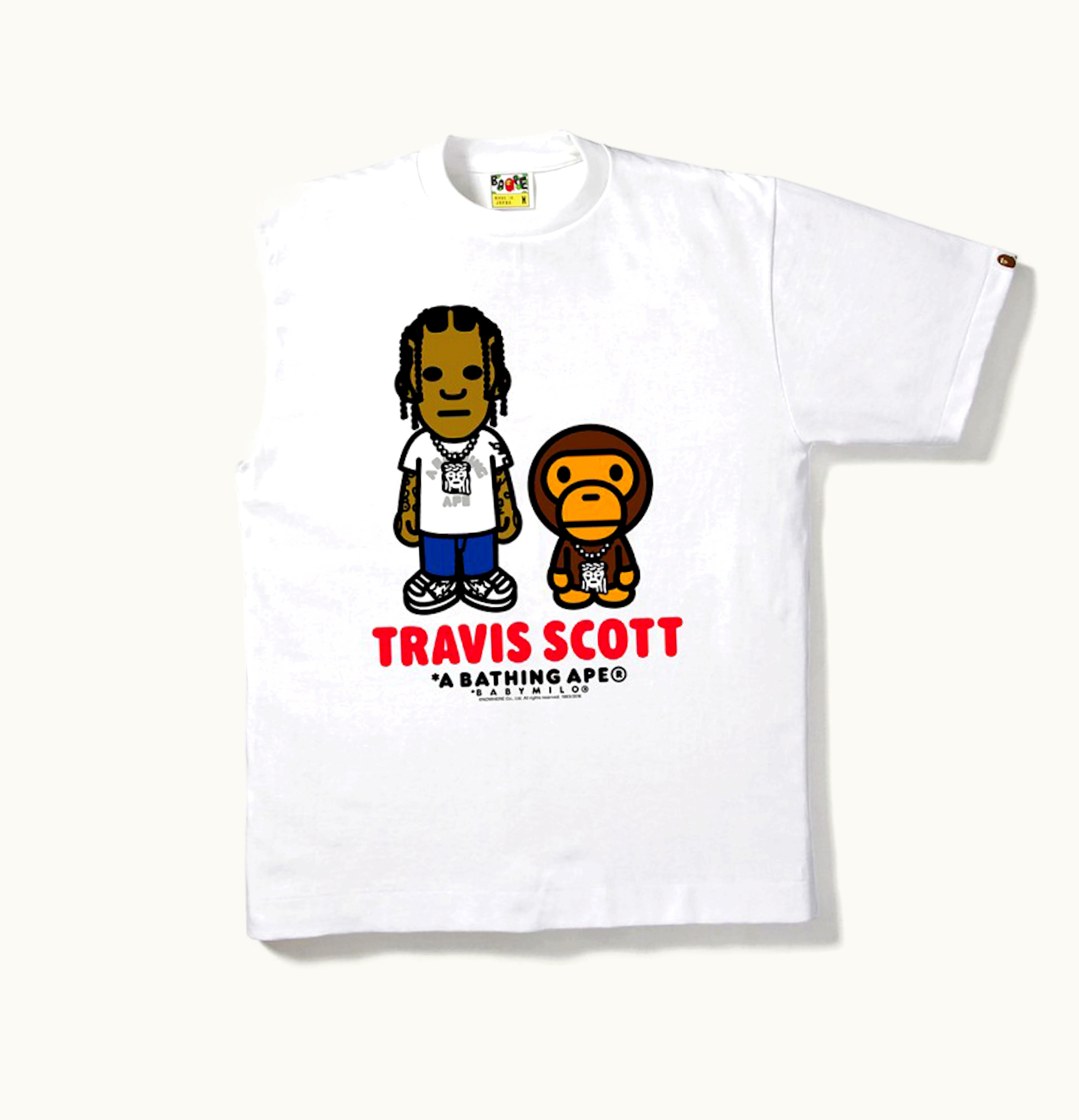 BAPE BAPE Travis Scott Milo ComplexCon Exclusive Tee White