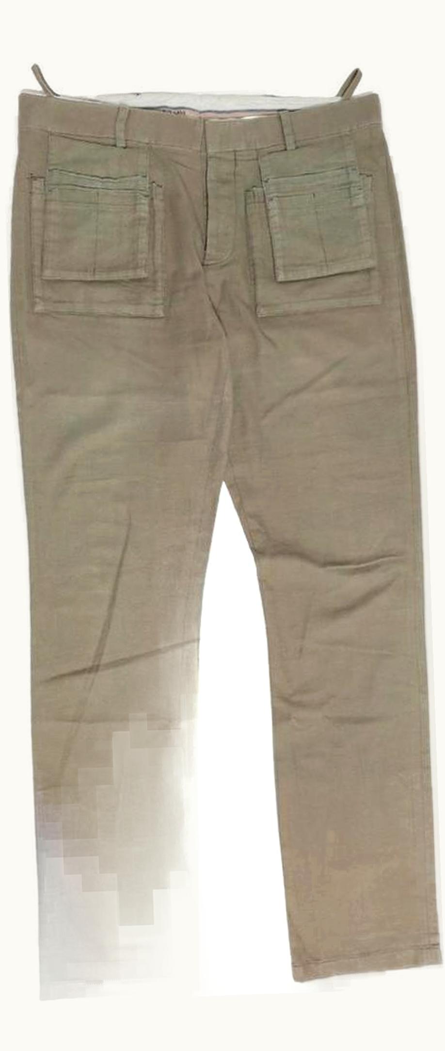 Helmut Lang Helmut Lang Cargo Pocket Pants In Khaki A/W 2003