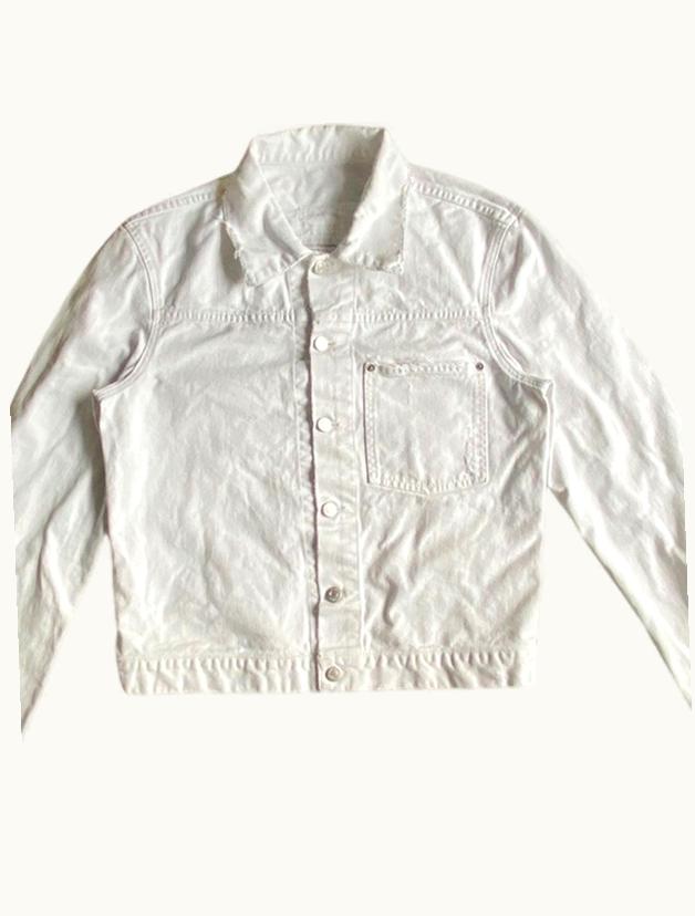 Helmut Lang Helmut Lang Broken Denim Slim 1 Pocket Jacket A/W 2003