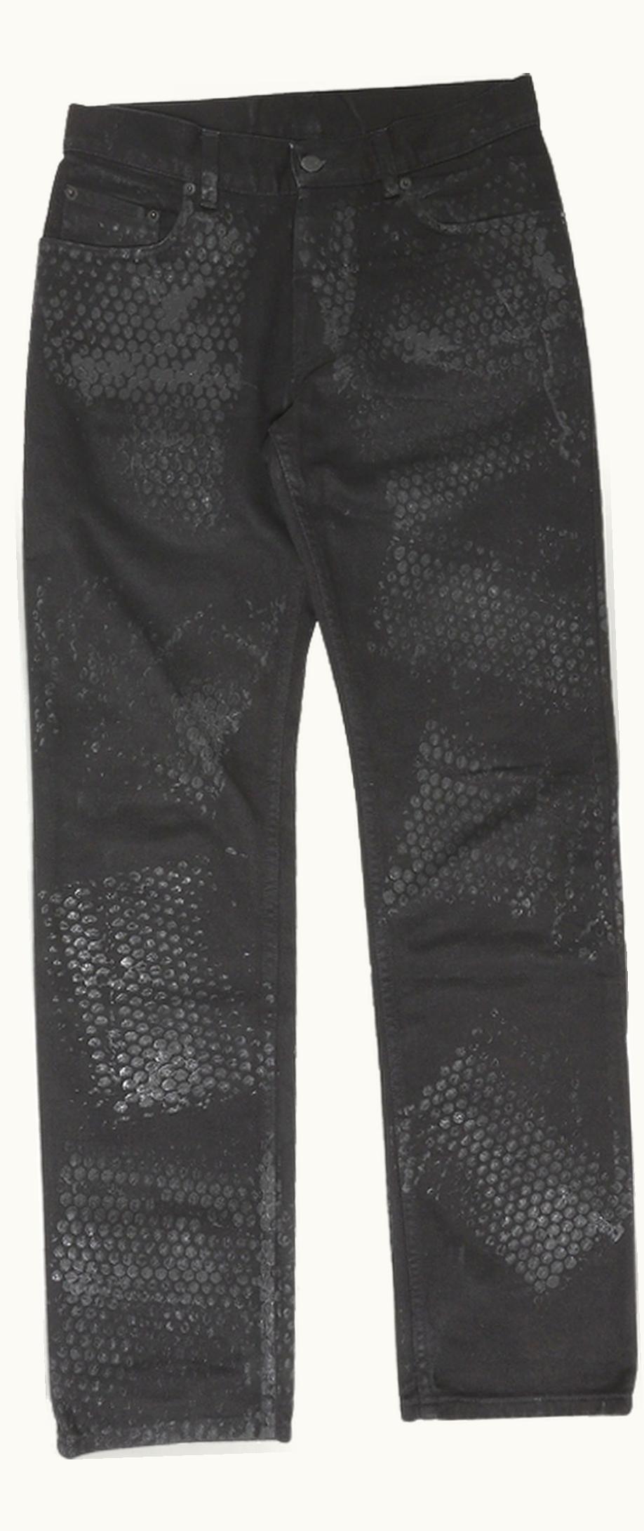 Helmut Lang Helmut Lang Rubber Tire Print Denim Jeans S/S 2003