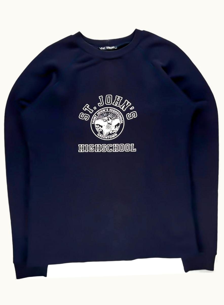 Raf Simons Raf Simons St. Johns Highschool Navy Jumper A/W 1997