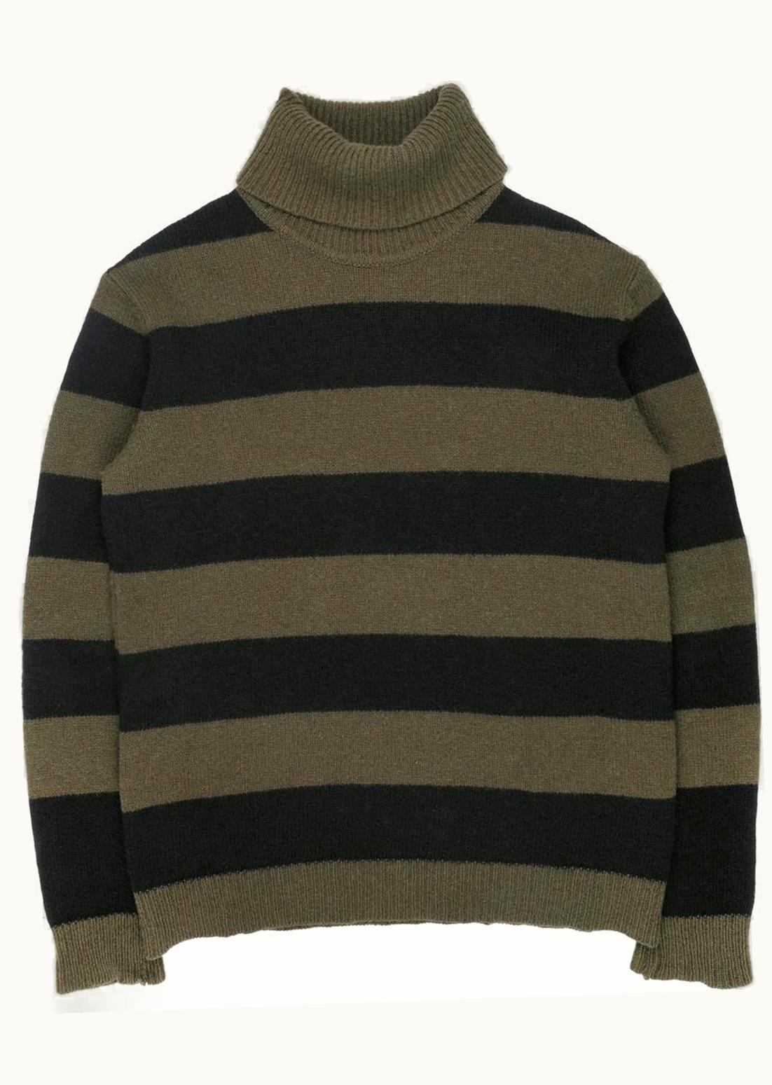 Raf Simons Raf Simons “riot! Riot! Riot!” Striped Turtleneck Sweater A/W 2001