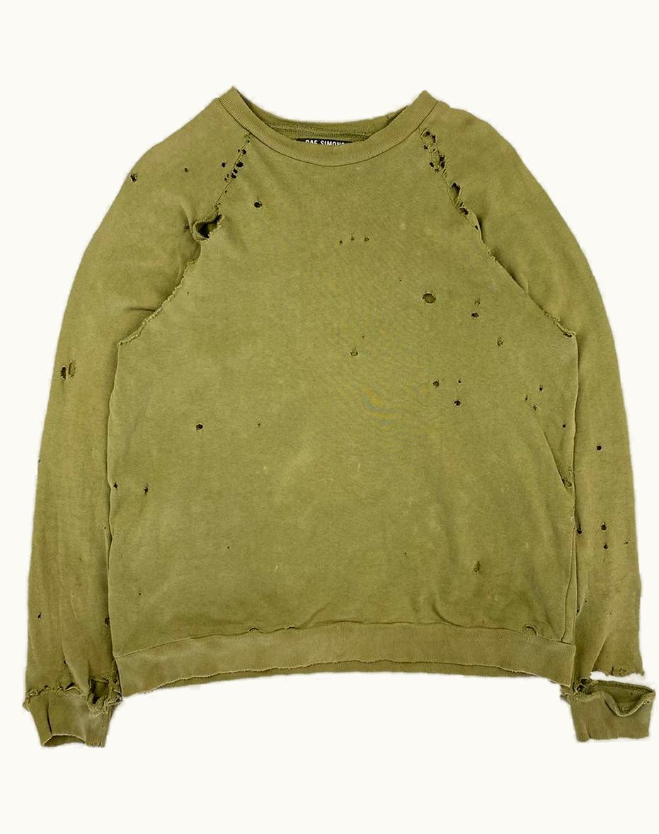 Raf Simons Raf Simons “riot! Riot! Riot!” Destroyed Crewneck A/W 2001