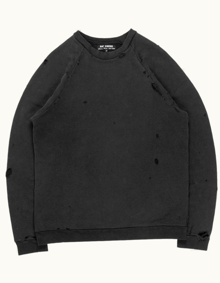 Raf Simons Raf Simons “riot! Riot! Riot!” Raglan Sweatshirt A/W 2001