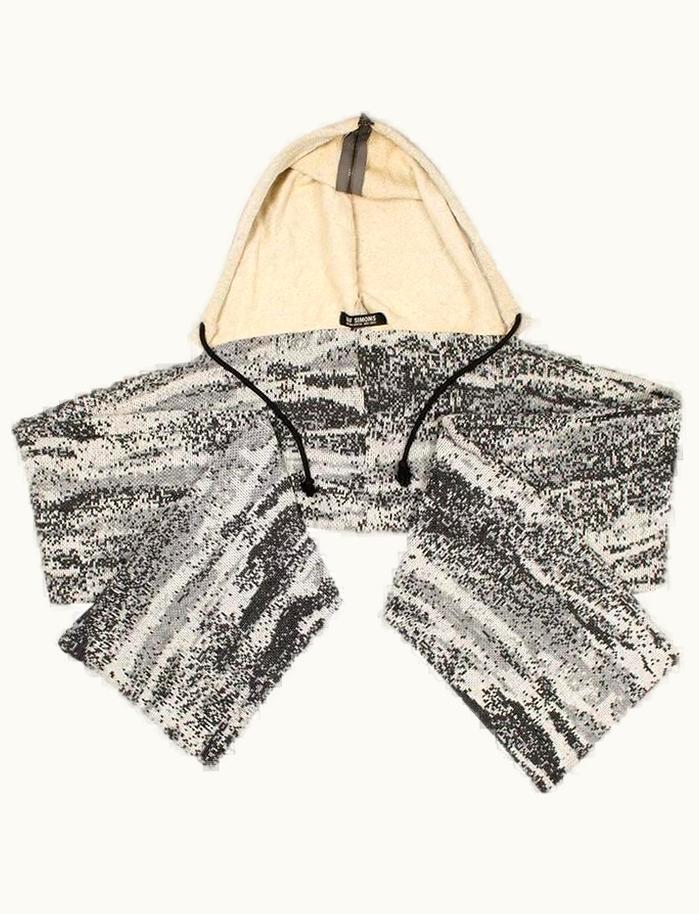 Raf Simons Raf Simons “virginia Creeper” Digi-Camo Scarf Hood A/W 2002