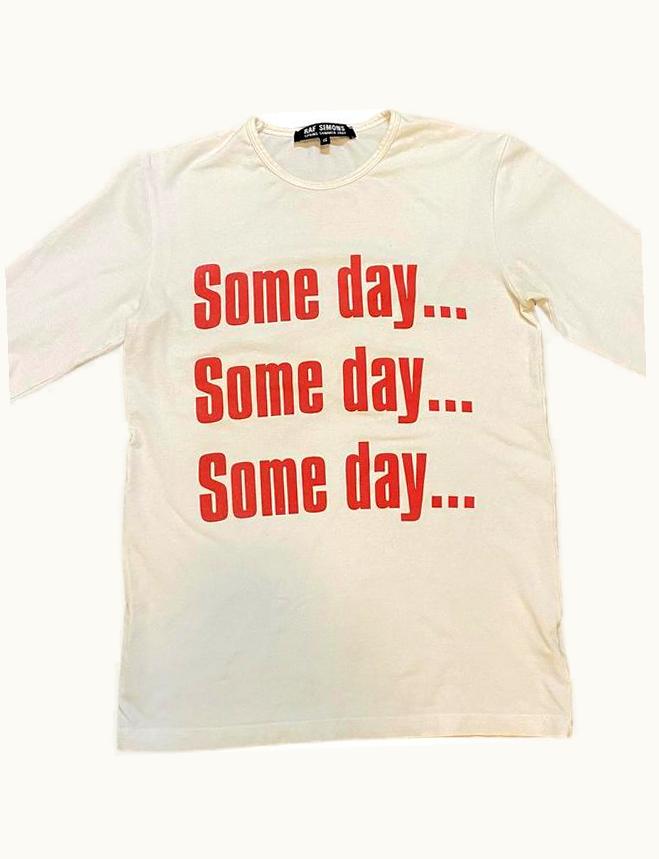 Raf Simons Raf Simons “woe On Those” Some Day 3 / 4 Sleeve T-Shirt S/S 2002