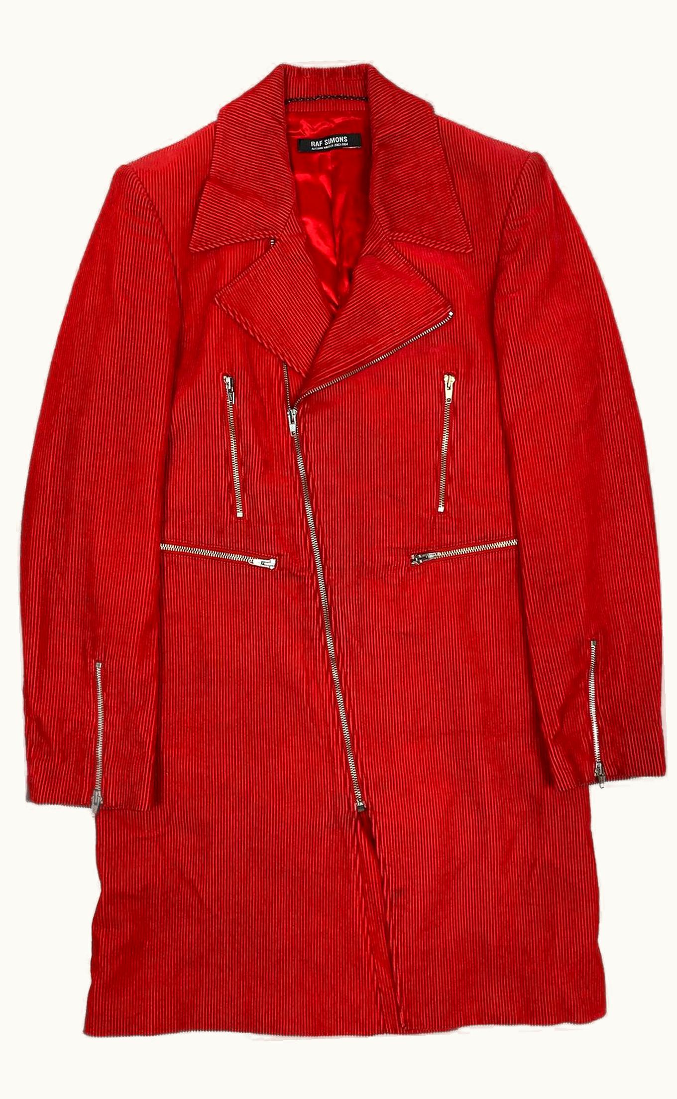 Raf Simons Raf Simons “closer” Perfecto Corduroy Coat A/W 2003