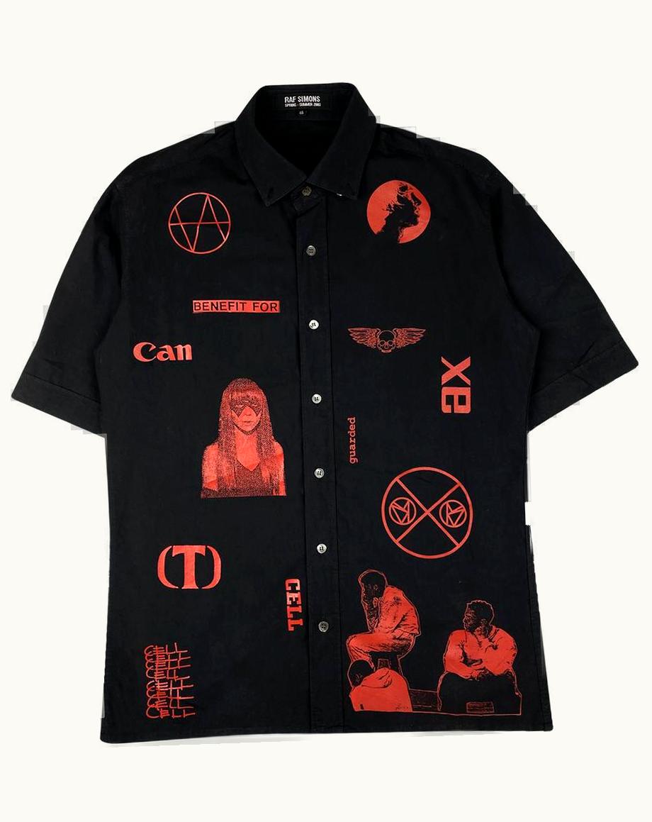 Raf Simons Raf Simons “consumed” Short-Sleeve Printed Shirt S/S 2003