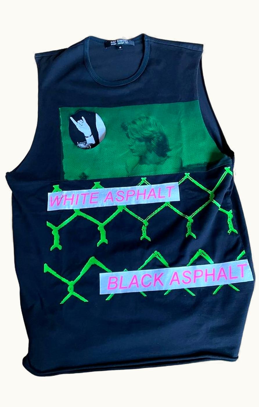 Raf Simons Raf Simons 'white Asphalt Black Asphalt' Tank Top S/S 2003