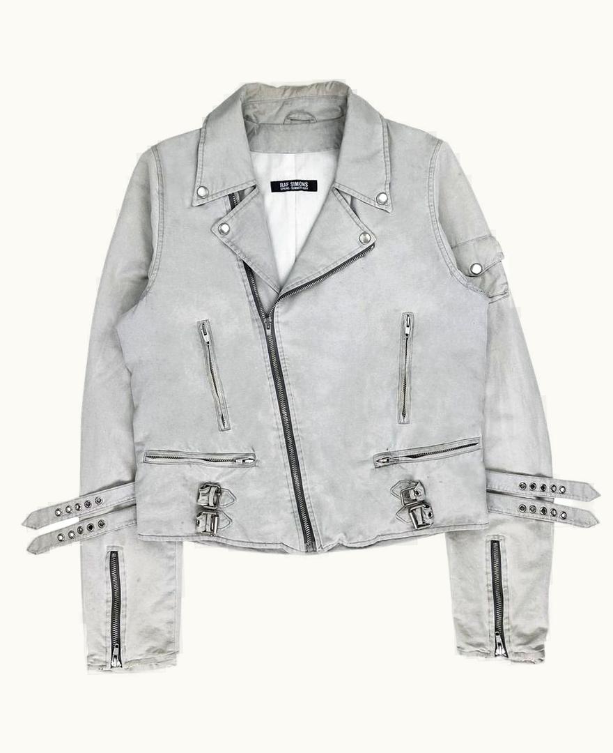 Raf Simons Raf Simons “may The Circle Be Unbroken” Cargo Pocket Biker Jacket S/S 2004