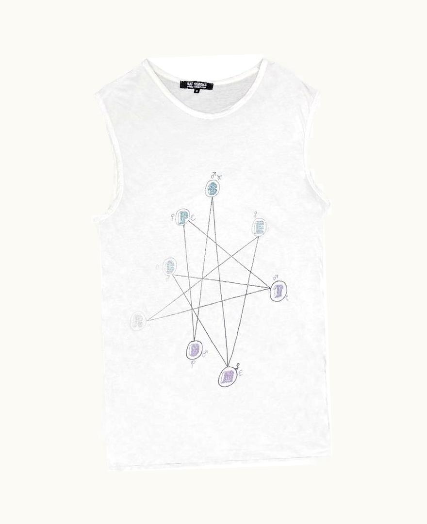 Raf Simons Raf Simons “may The Circle Be Unbroken” Spectrum Graphic Tank-Top S/S 2004