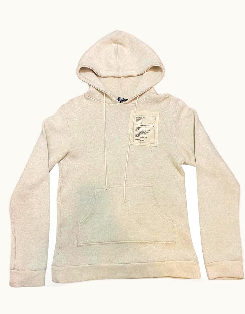 Raf Simons Raf Simons “history Of My World” Wool Patch Hoodie A/W 2005