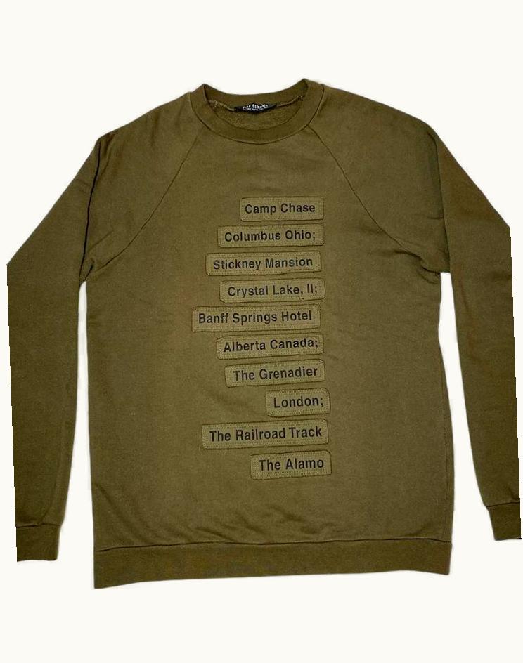 Raf Simons Raf Simons “history Of My World” Haunted Places Crewneck A/W 2005