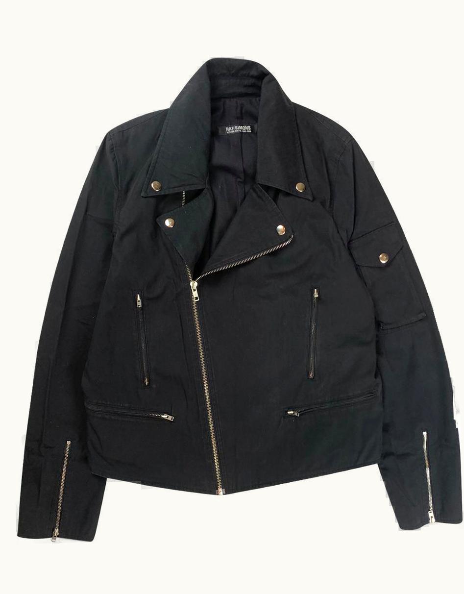 Raf Simons Raf Simons “history Of My World” Cotton Biker Jacket A/W 2005