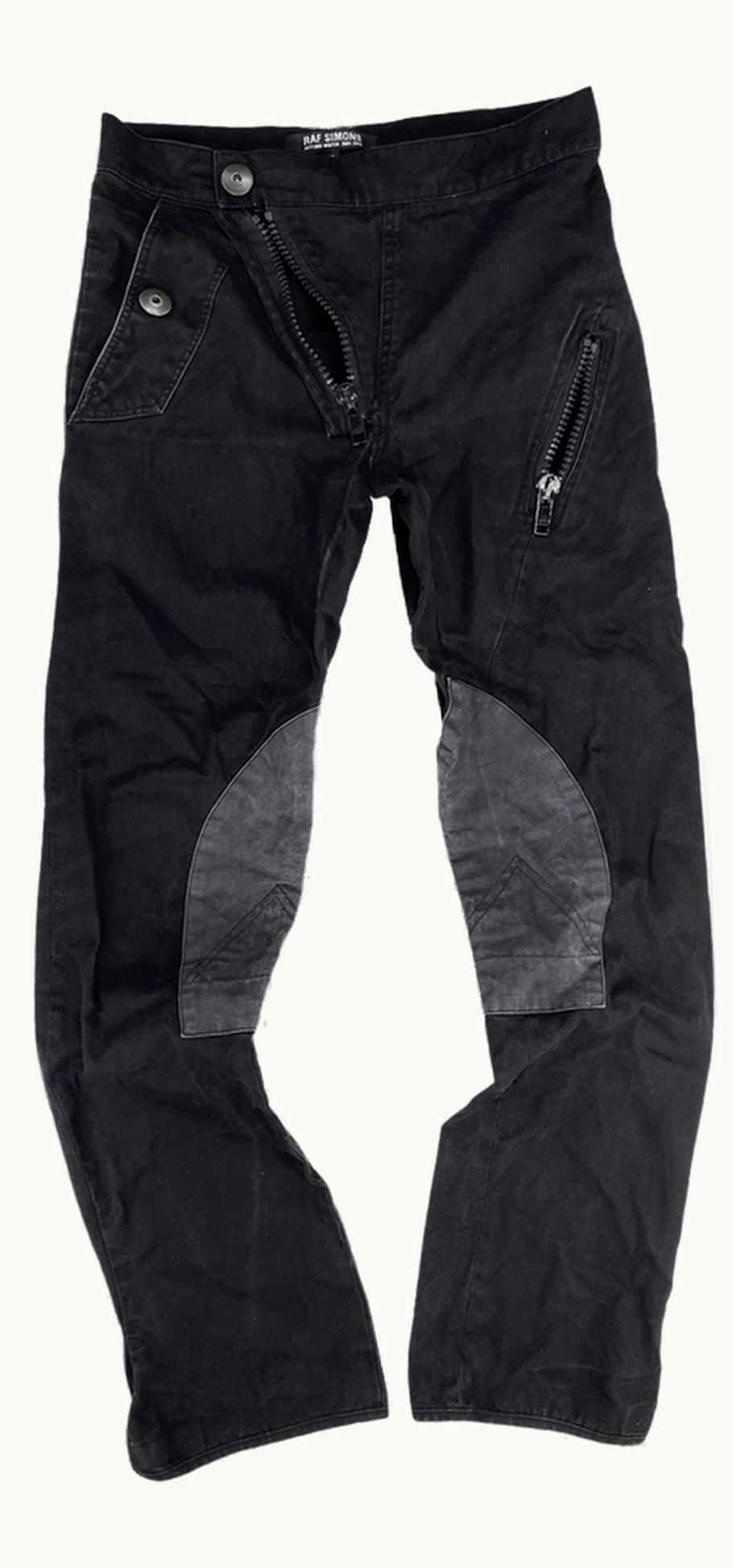 Raf Simons Raf Simons ‘history Of My World’ Two Tone Moto Trousers A/W 2005