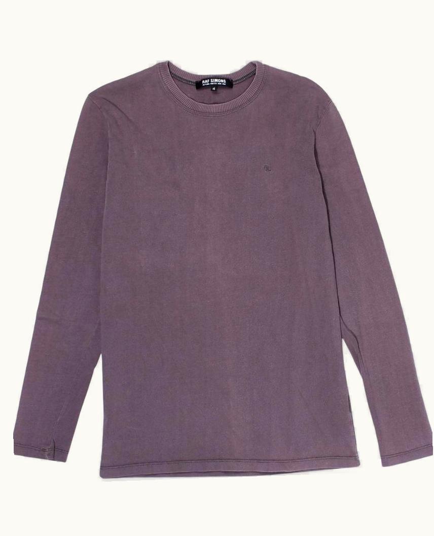 Raf Simons Raf Simons R Logo Wine Longsleeve Shirt A/W 2006