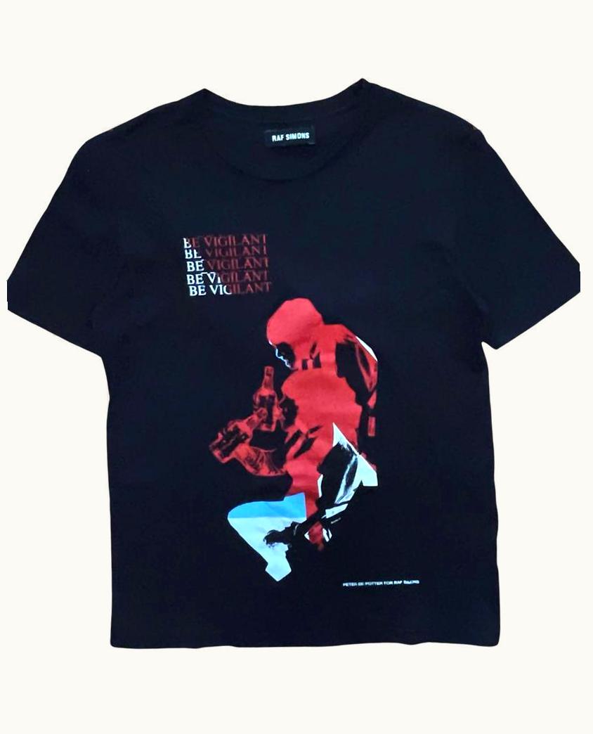 Raf Simons Raf Simons Be Vigilant Peter De Potter T-Shirt S/S 2010