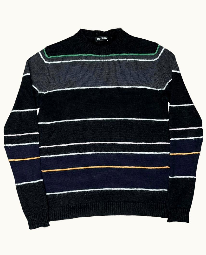Raf Simons Raf Simons Stripe Mock Neck Knit Jumper A/W 2013
