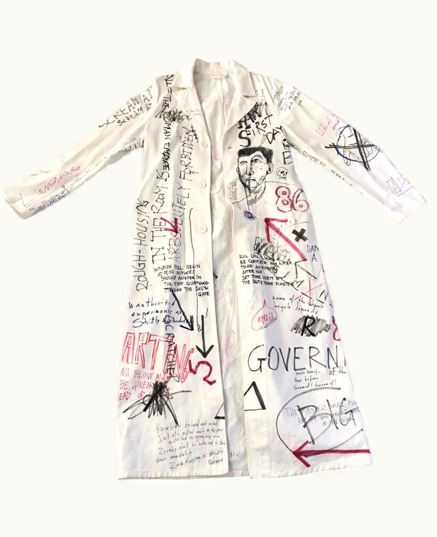 Raf Simons Raf Simons Graffiti Lab Coat S/S 2015