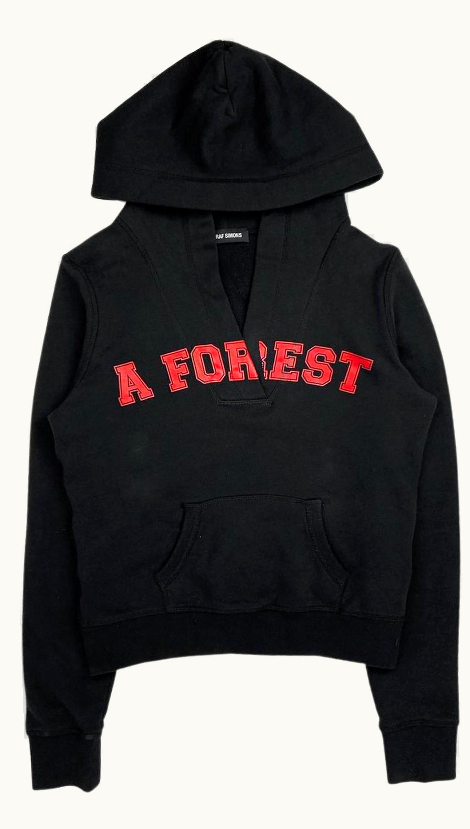 Raf Simons Raf Simons “a Forest” Split Collar Hoodie A/W 2017