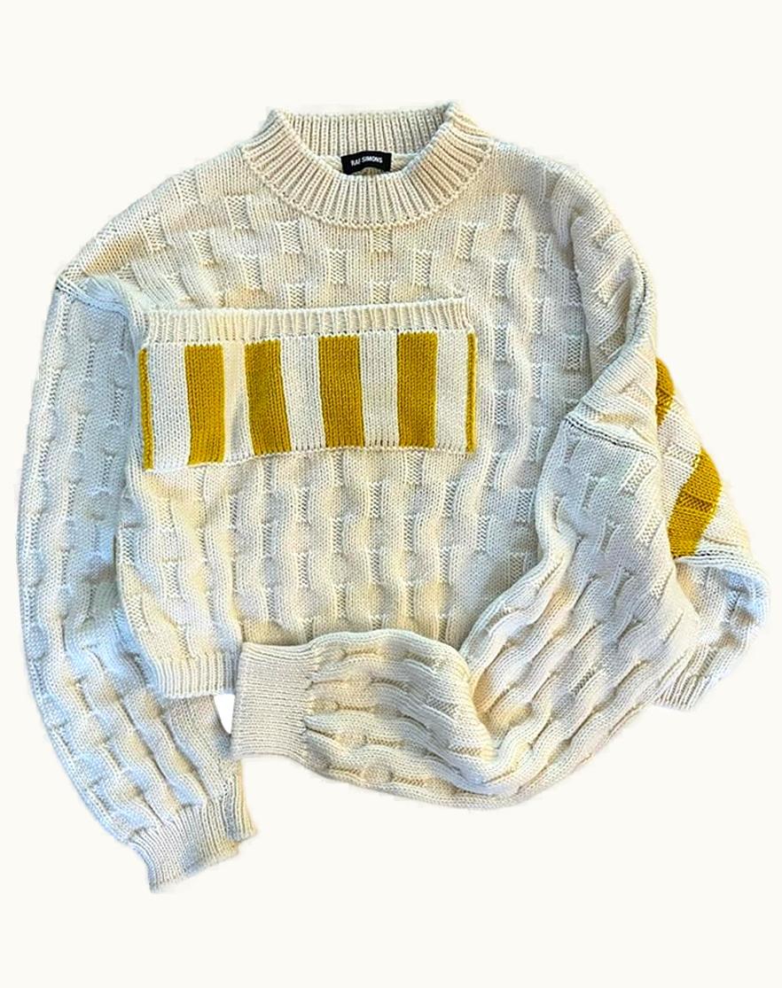 Raf Simons Raf Simons Cropped Cable Knit Jumper A/W 2017