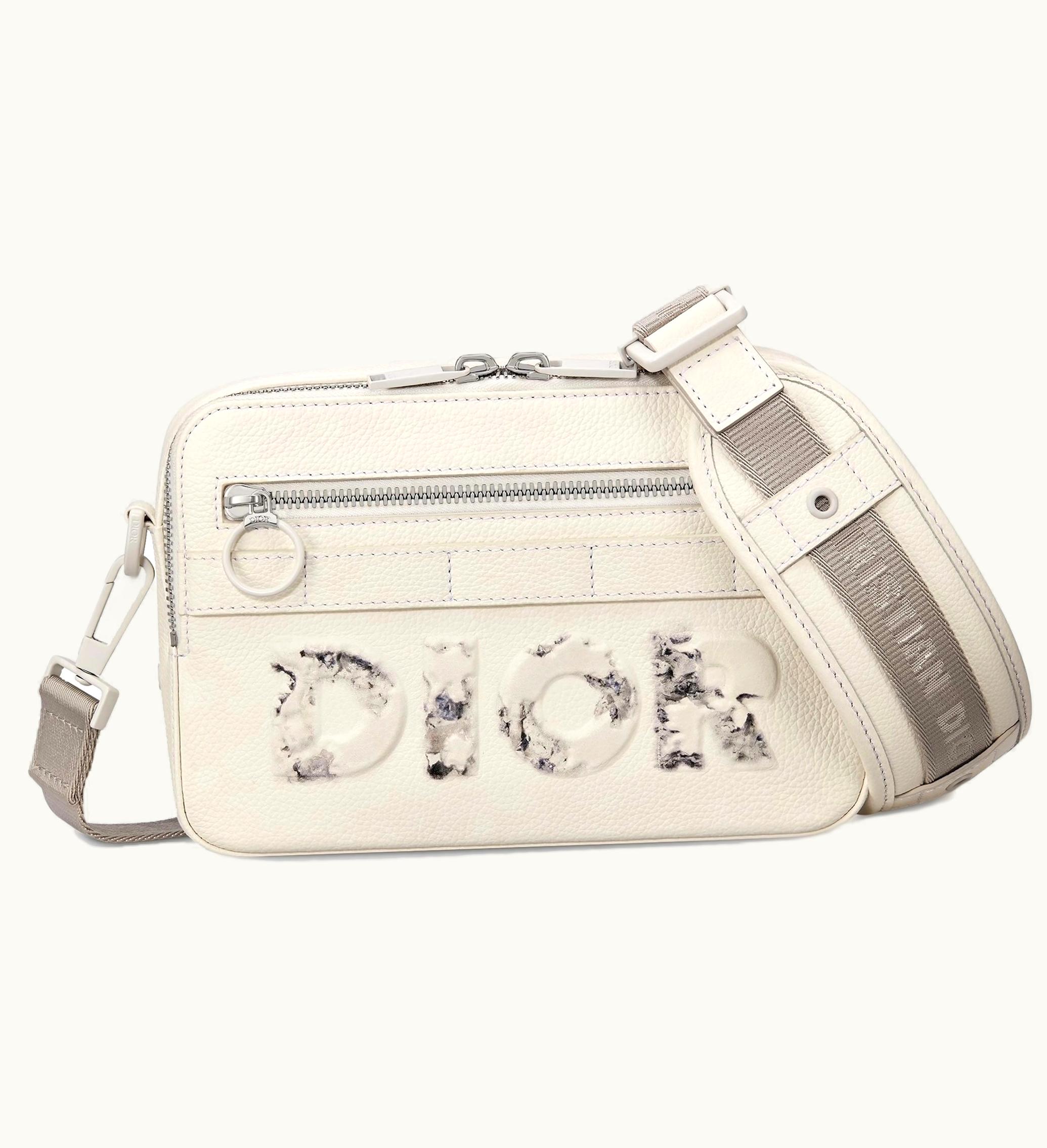 Dior Dior x Daniel Arsham Safari Messenger Bag Calfskin White