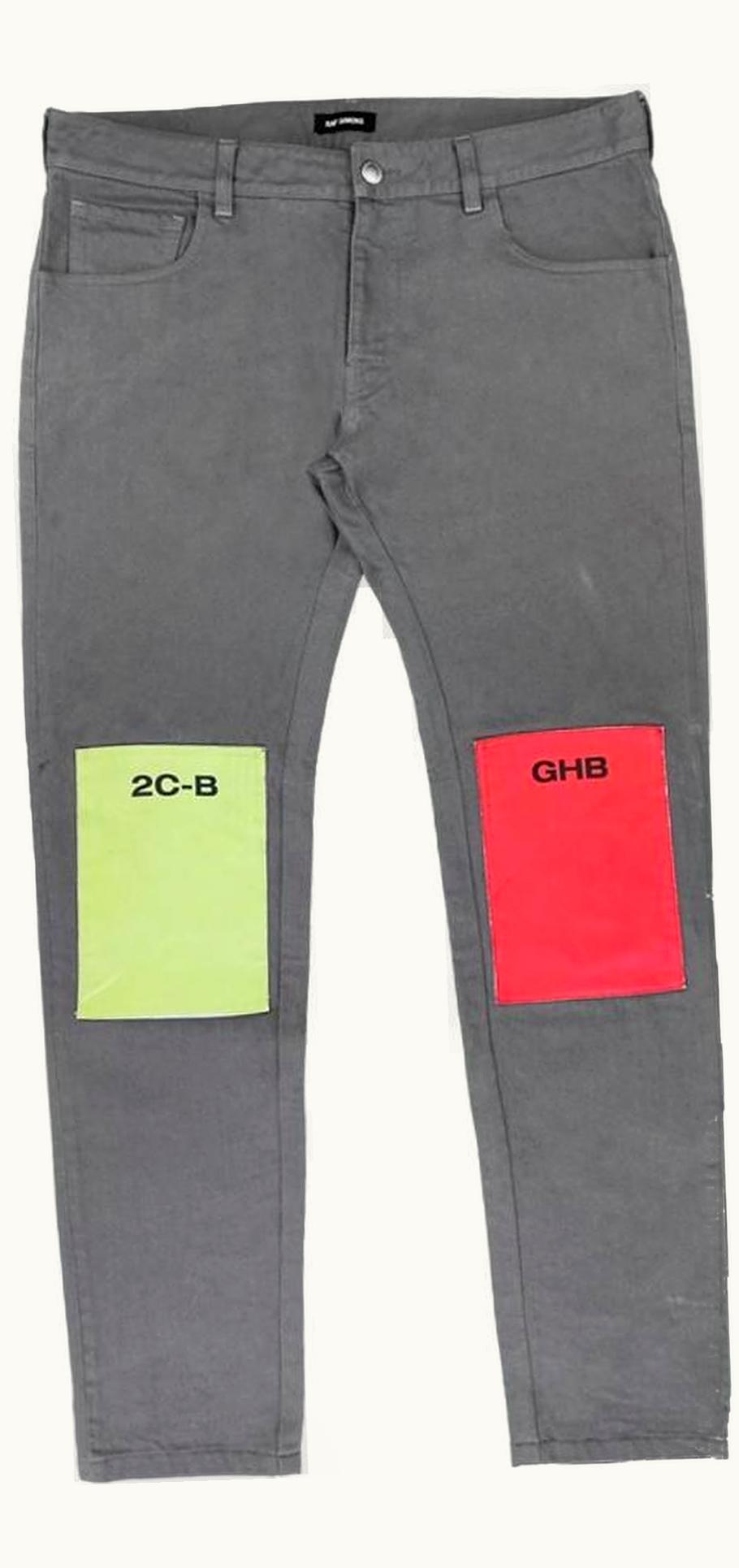 Raf Simons Raf Simons “youth In Motion” Drugs Patchwork 2-Cb Ghb Denim A/W 2018 UZ1094072