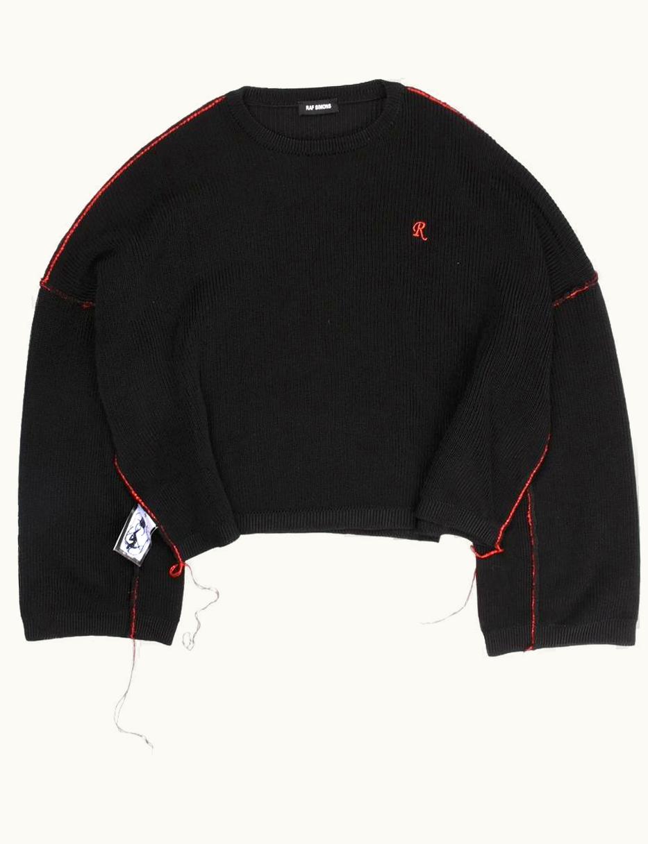 Raf Simons Raf Simons Oversized Cropped Knit Sweater S/S 2019