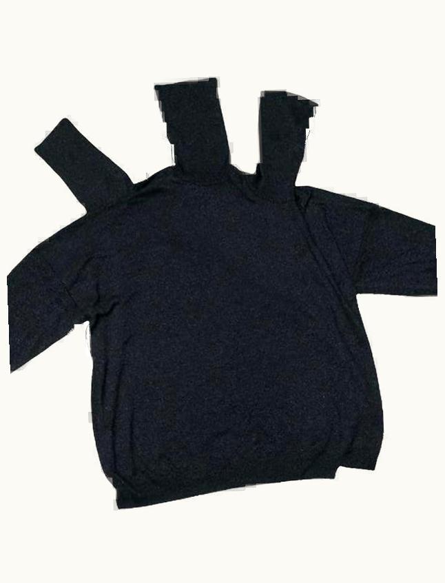 Raf Simons Raf Simons Oversized Dark Grey Rollneck S/S 2019