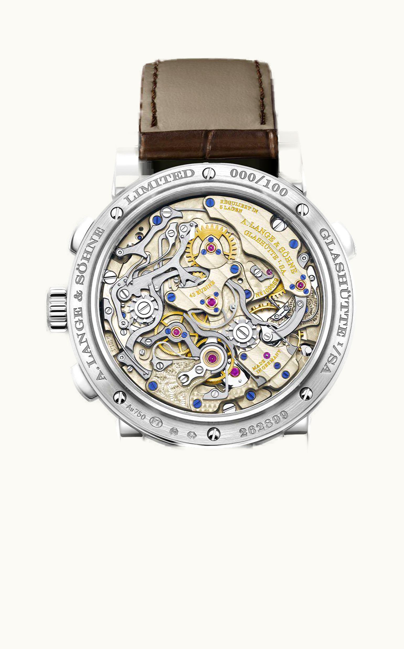 A. Lange & Söhne 1815 Rattrapante Perpetual Calendar Platinum / Salmon