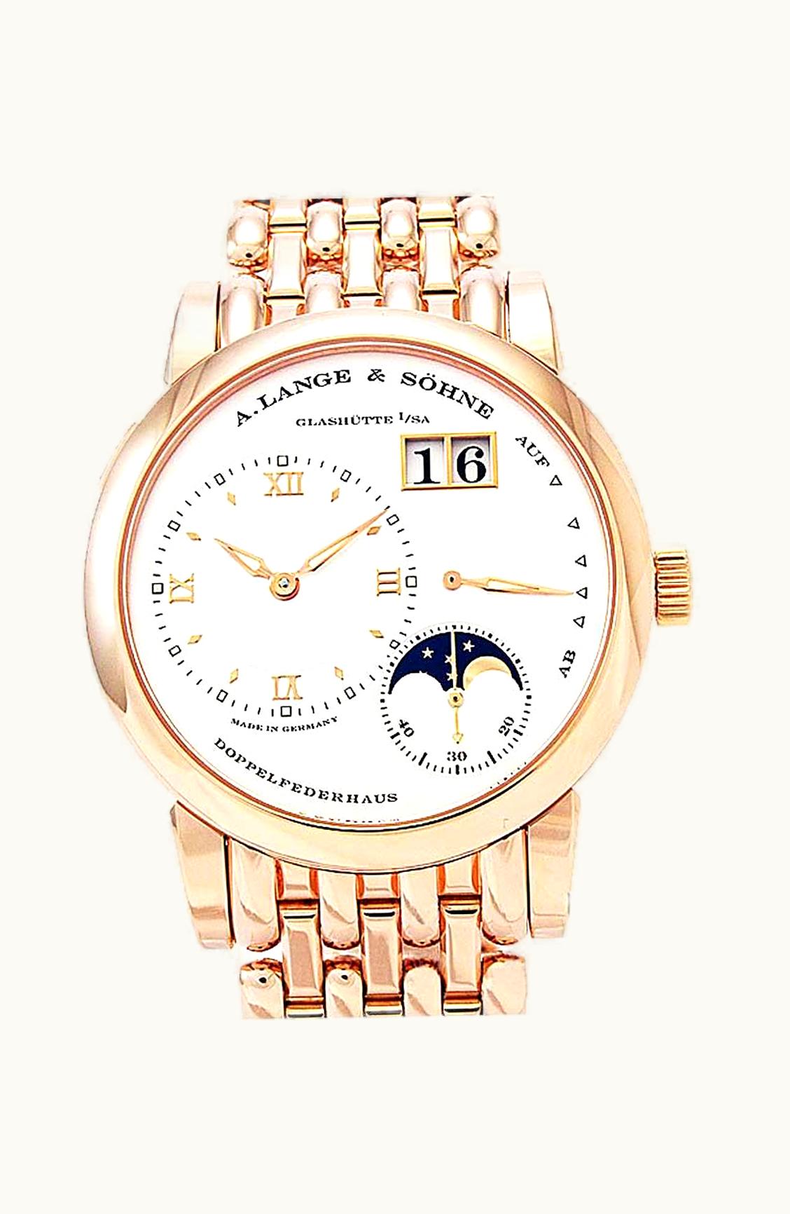 A. Lange & Söhne Lange 1 Moonphase Rose Gold / Silver / Bracelet