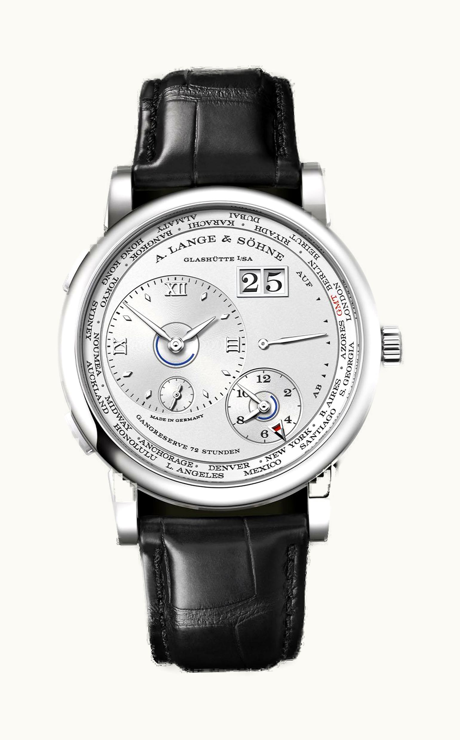 A. Lange & Söhne Lange 1 Timezone Platinum / Silver