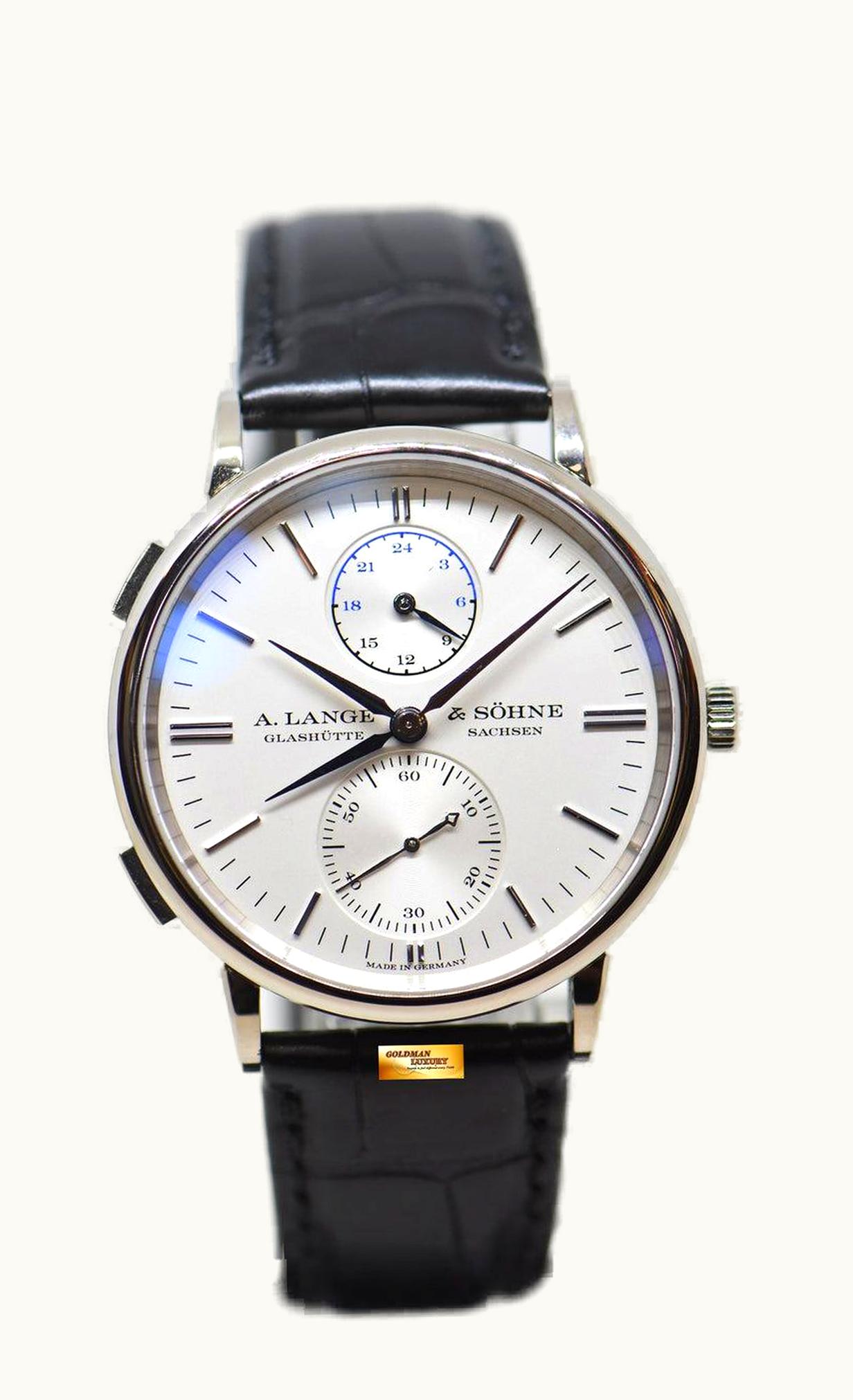 A. Lange & Söhne Saxonia Dual Time White Gold
