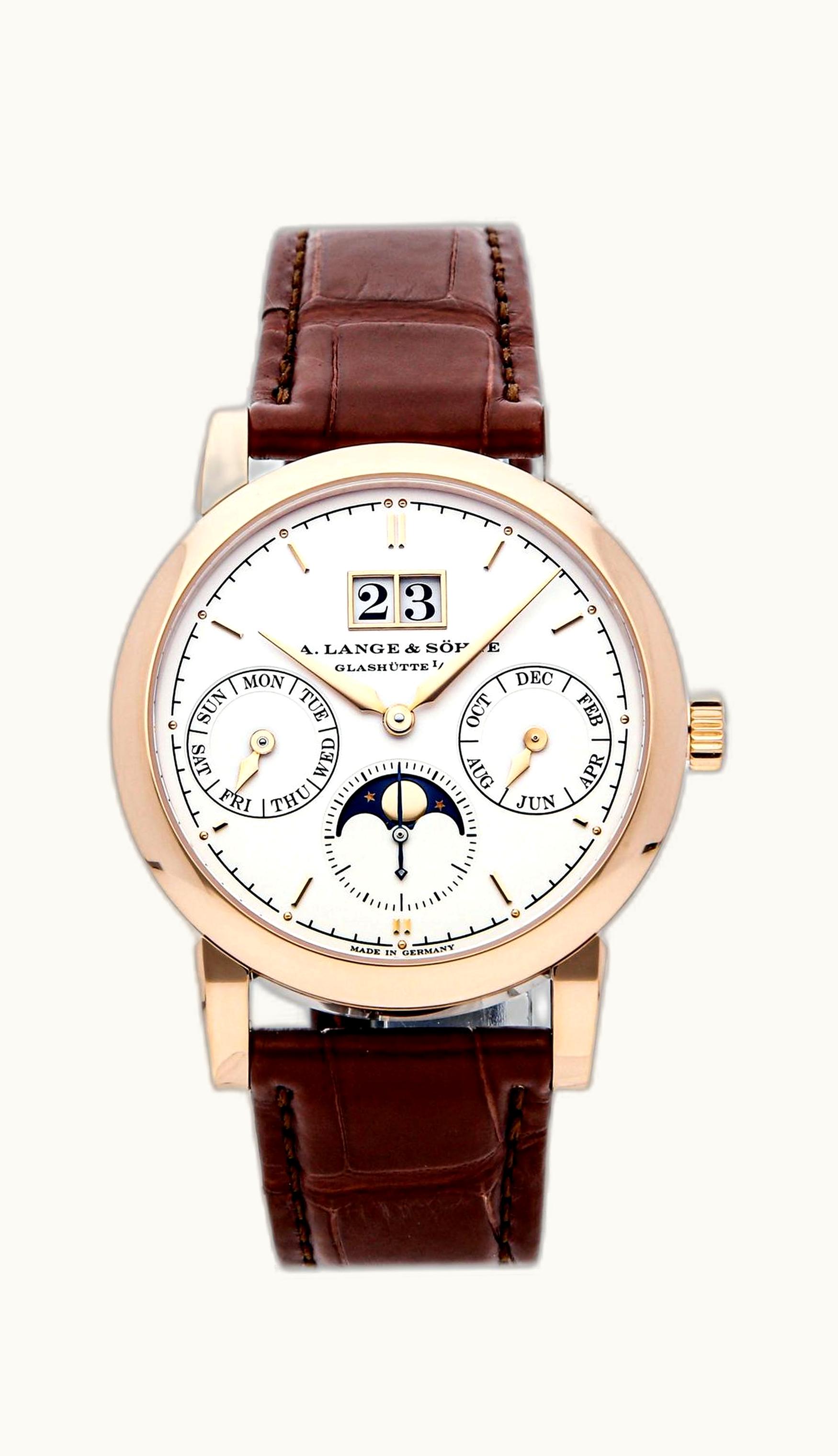 A. Lange & Söhne Saxonia Annual Calendar Pink Gold / Silver