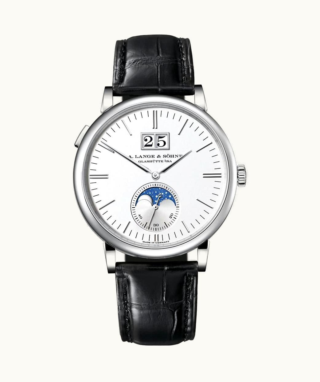 A. Lange & Söhne Saxonia Moonphase White Gold / Silver