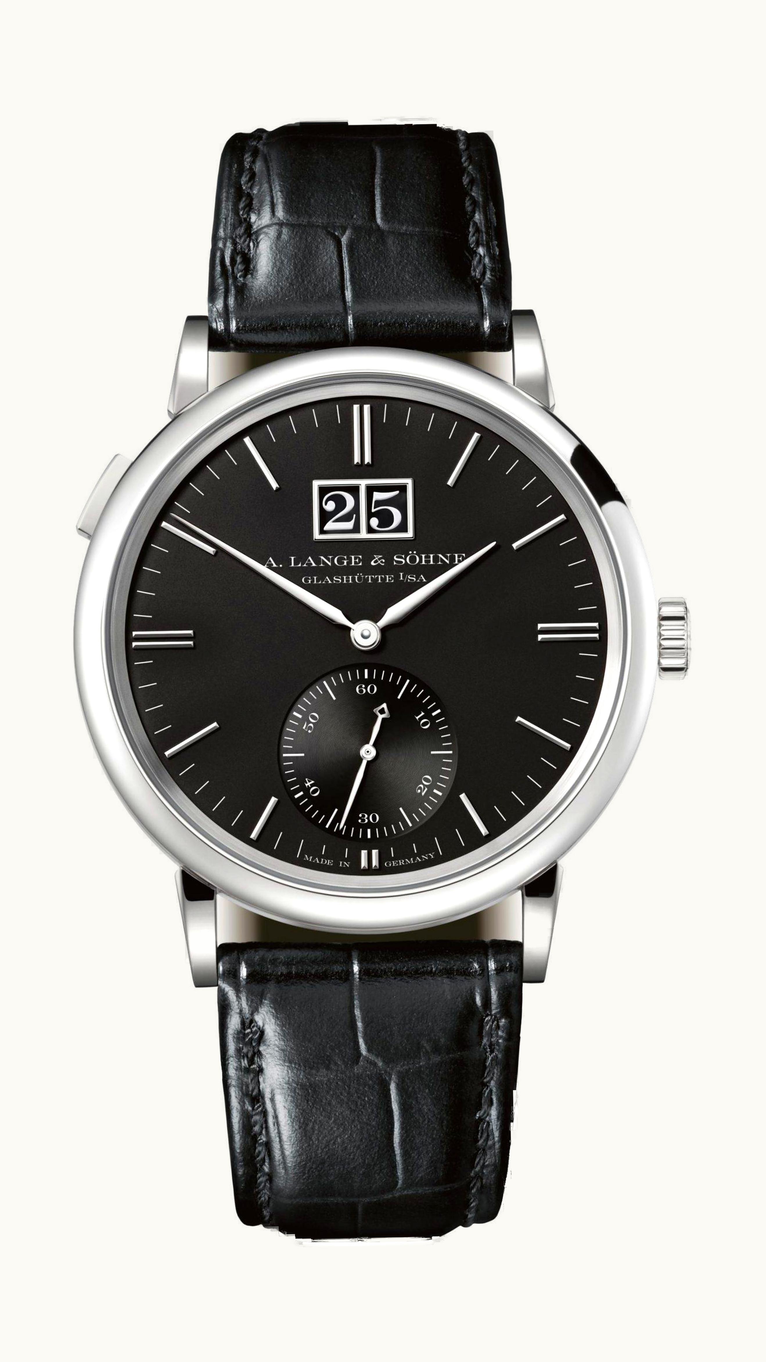 A. Lange & Söhne Saxonia Outsize Date White Gold / Black