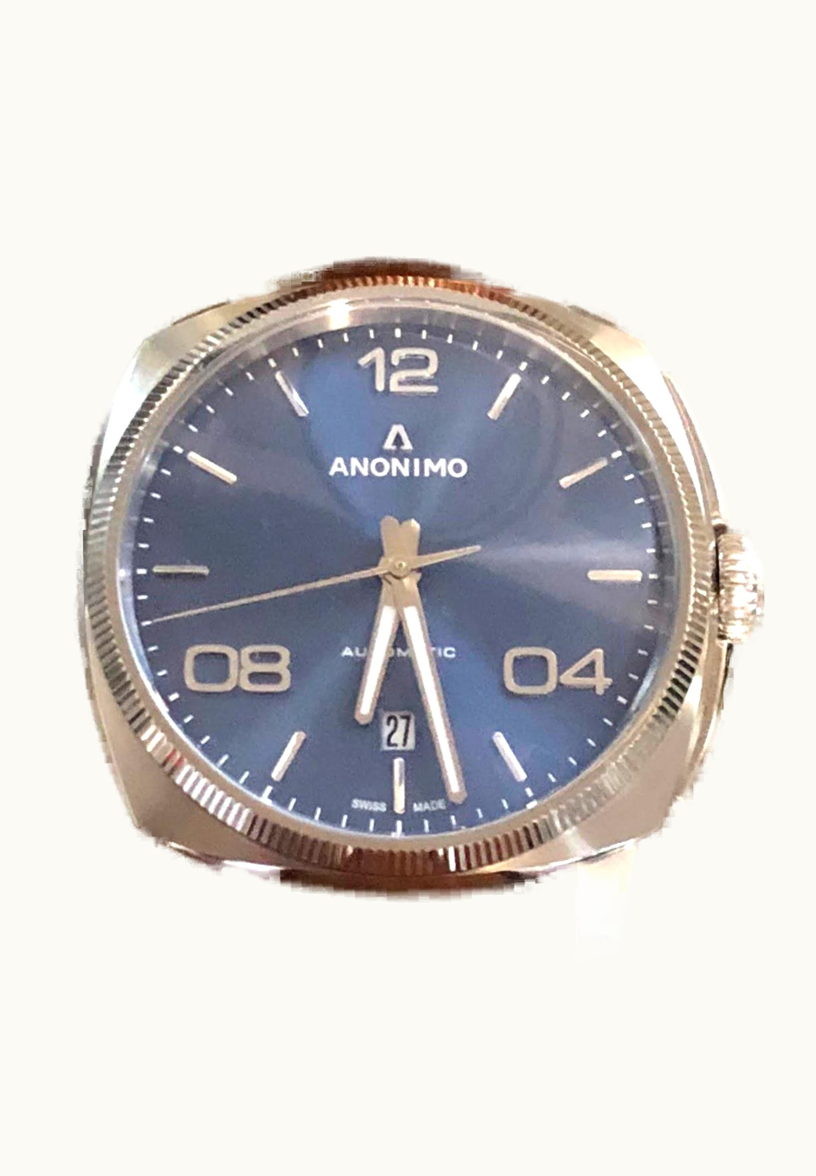 Anonimo Epurato Automatic Stainless Steel / Blue / Leather