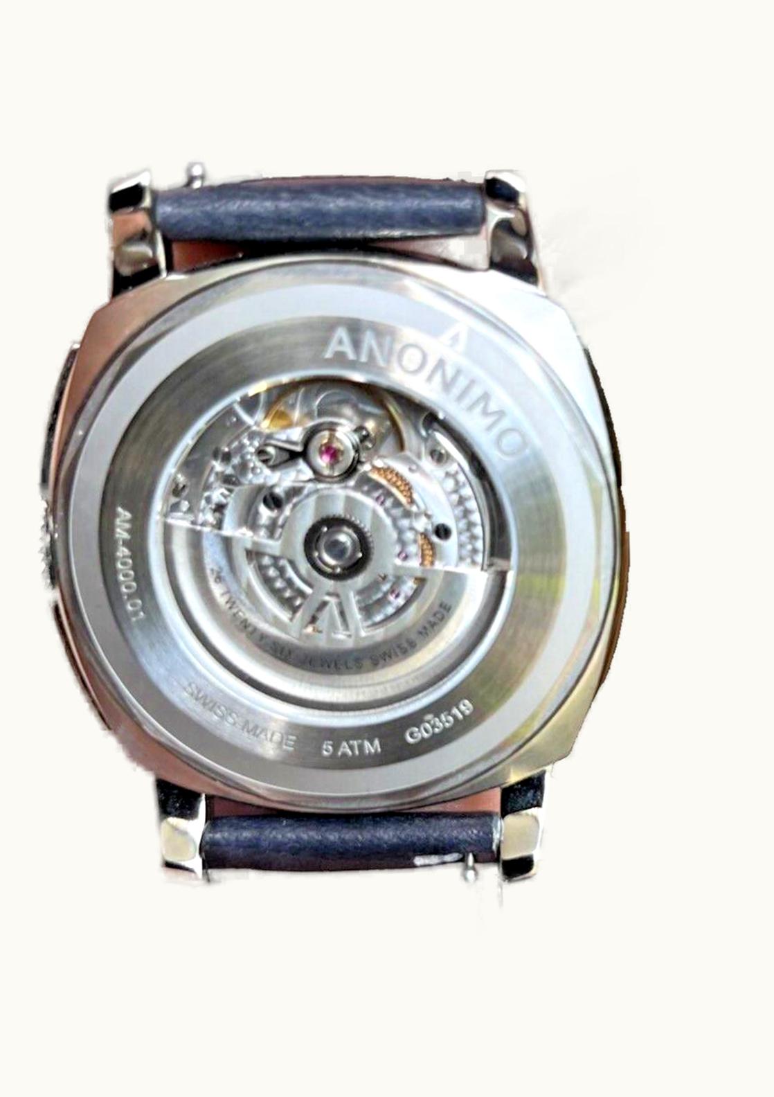 Anonimo Epurato Automatic Stainless Steel / Anthracite / Leather