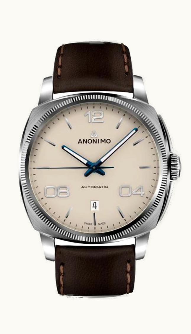 Anonimo Epurato Automatic Stainless Steel / Cream / Leather