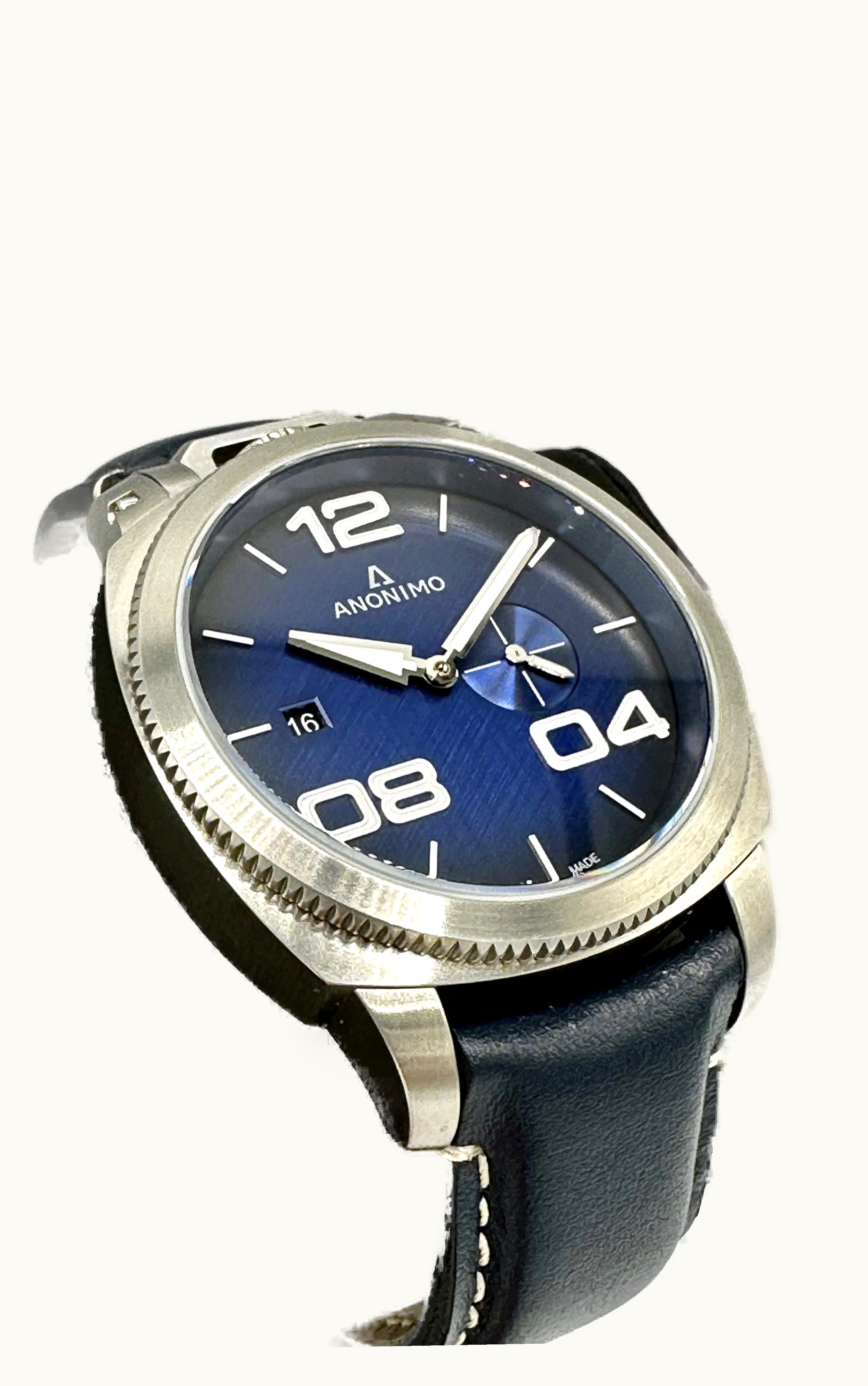 Anonimo Militare Automatic Stainless Steel / Blue / Leather