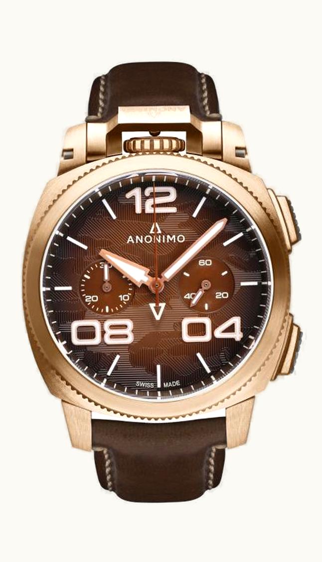 Anonimo Militare Automatic Bronze / Brown Camouflage / Leather