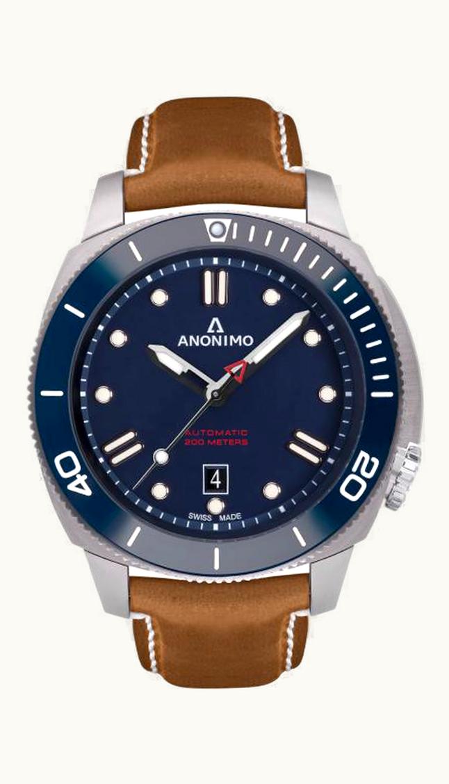 Anonimo Nautilo Automatic Stainless Steel / DLC / Black / NATO