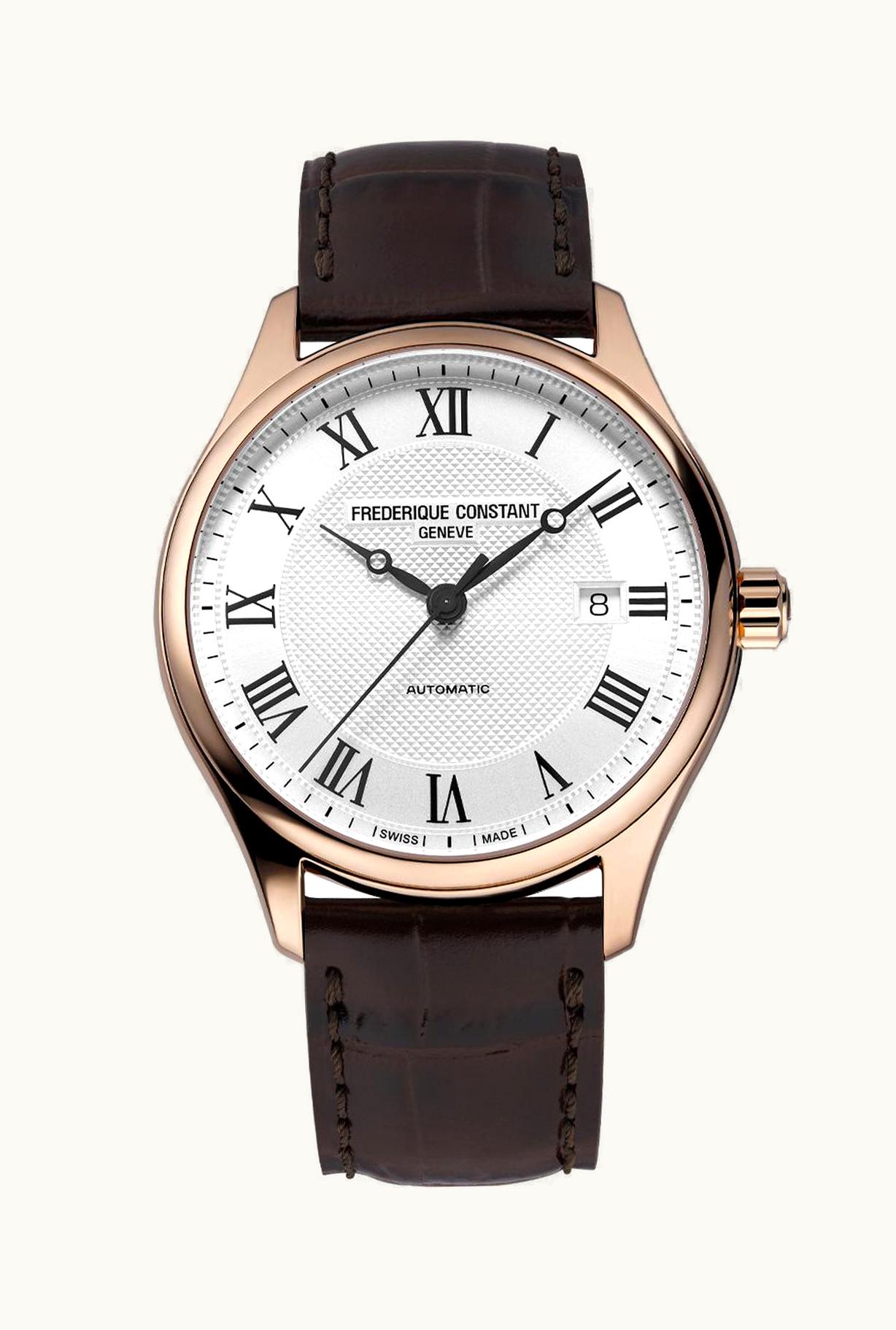 Archimede 1950-1 Stainless Steel / Silver / Black Leather