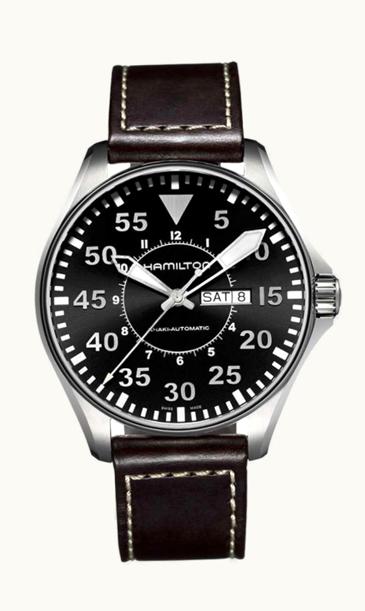 Archimede Klassik 42 Stainless Steel / Black / Black Leather
