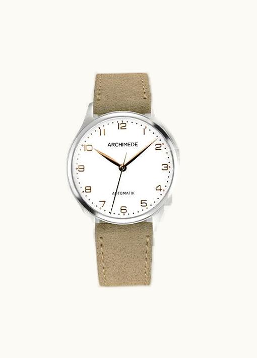 Archimede Klassik 36 TwoTone / Silver / Beige Suede