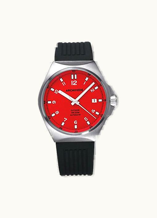 Archimede OutDoor 39 Protect Stainless Steel / Red / Rubber