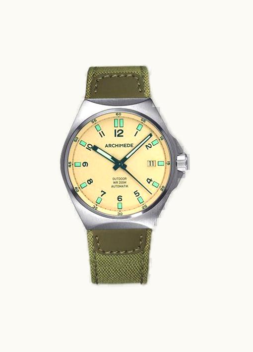 Archimede OutDoor 39 Protect Stainless Steel / Cream / Leather